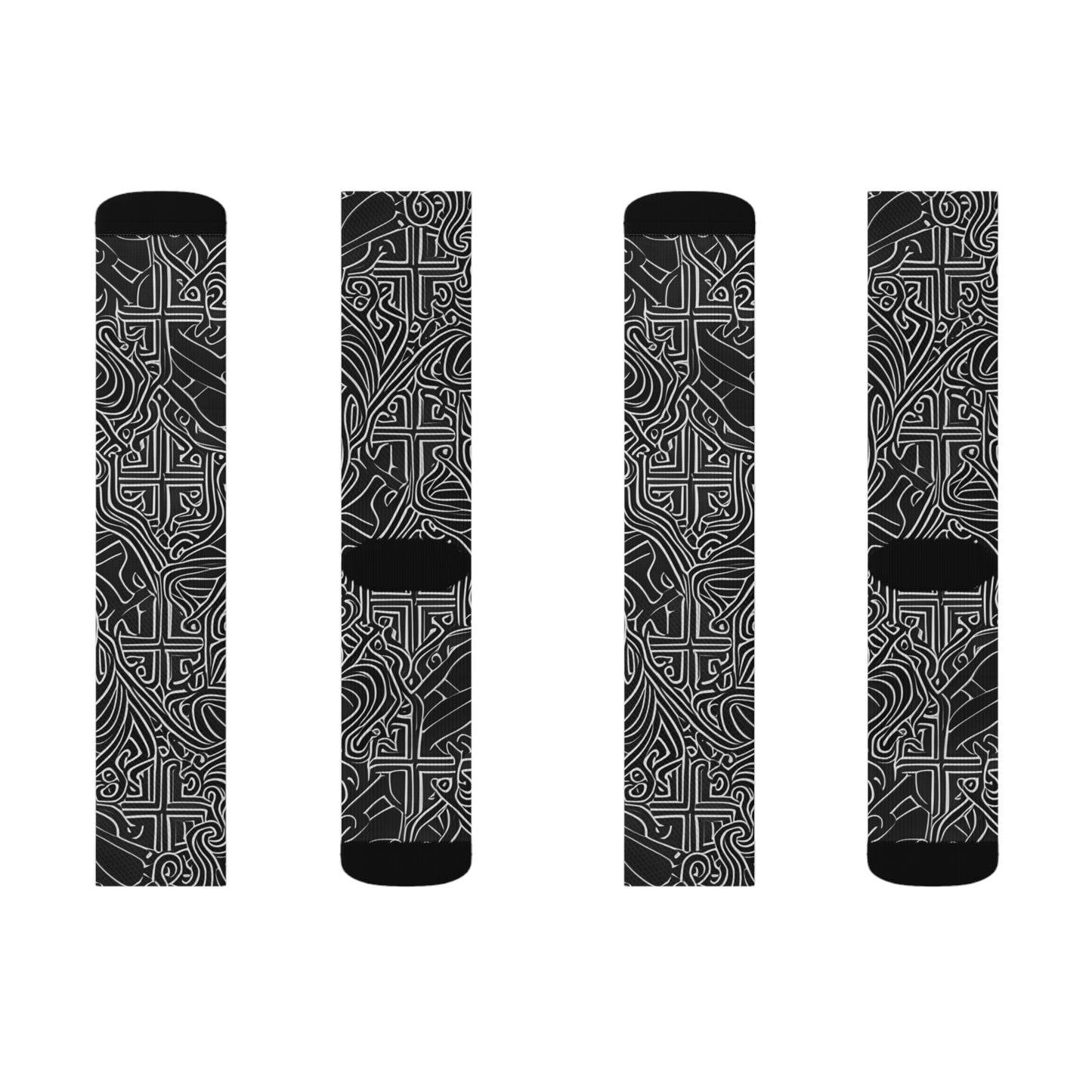 NS Dark Swirls Socks