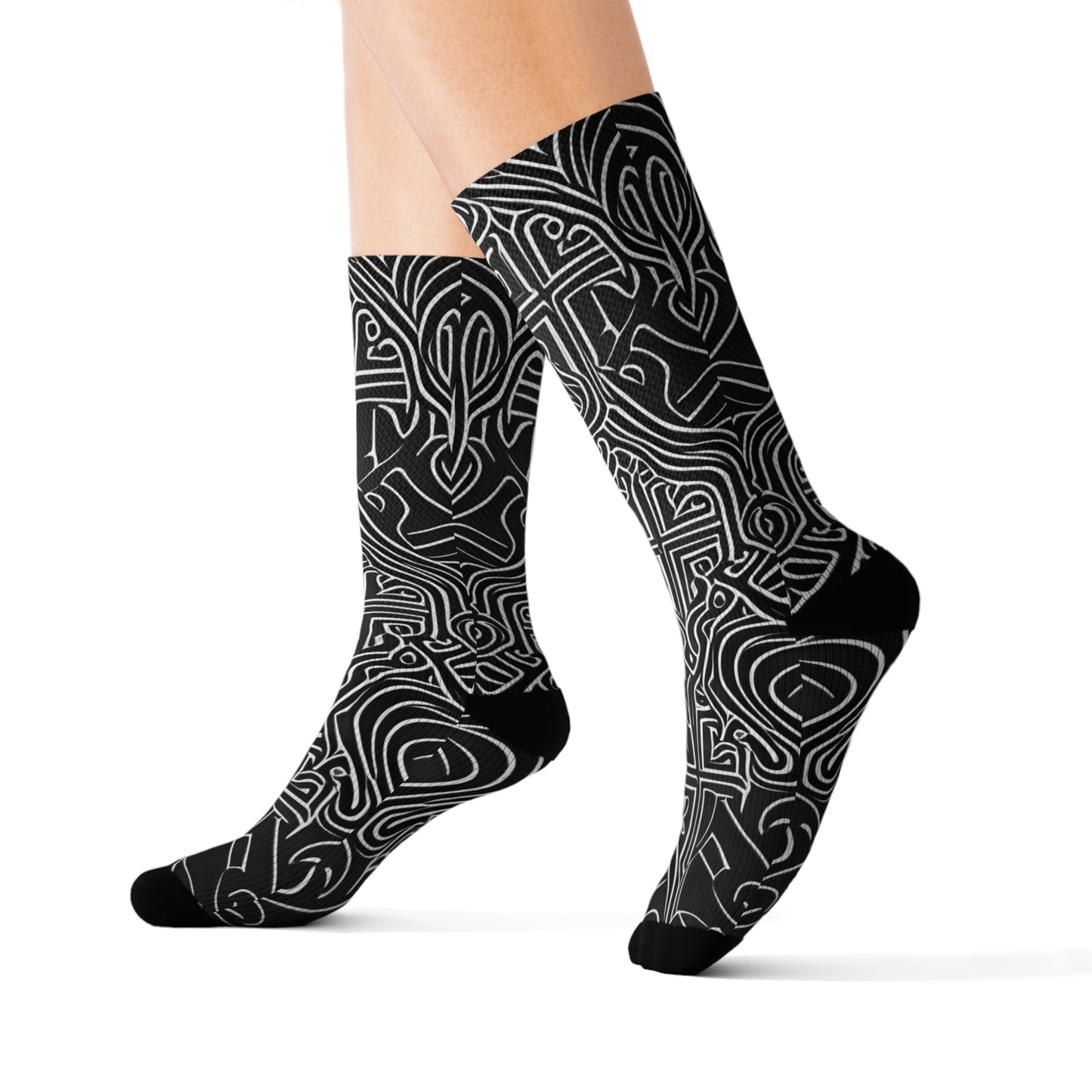 NS Dark Swirls Socks