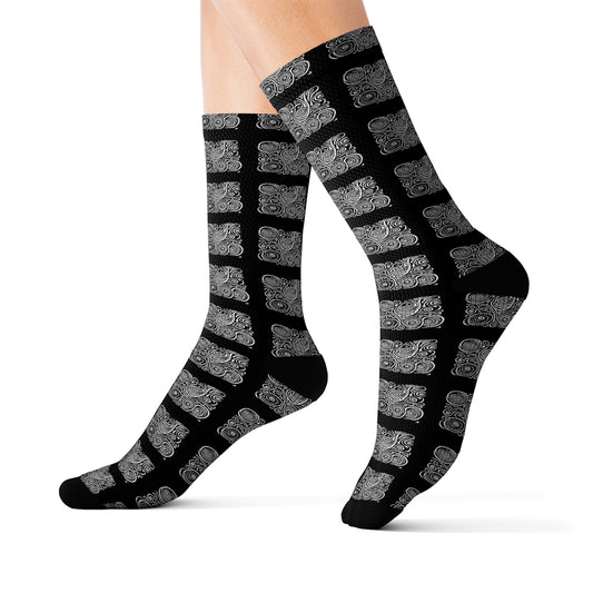 NS Swirl Block Socks
