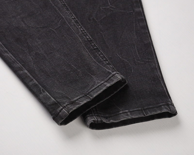 NS Black Leaf Jeans