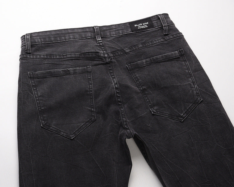 NS Black Leaf Jeans