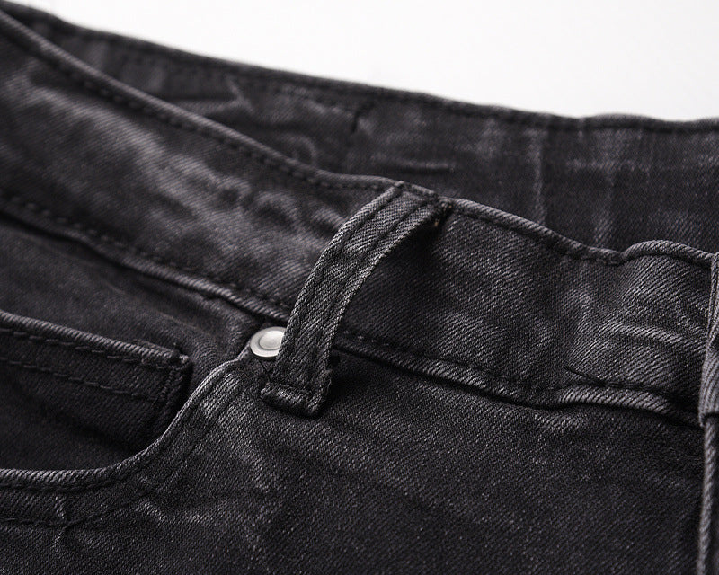 NS Black Leaf Jeans