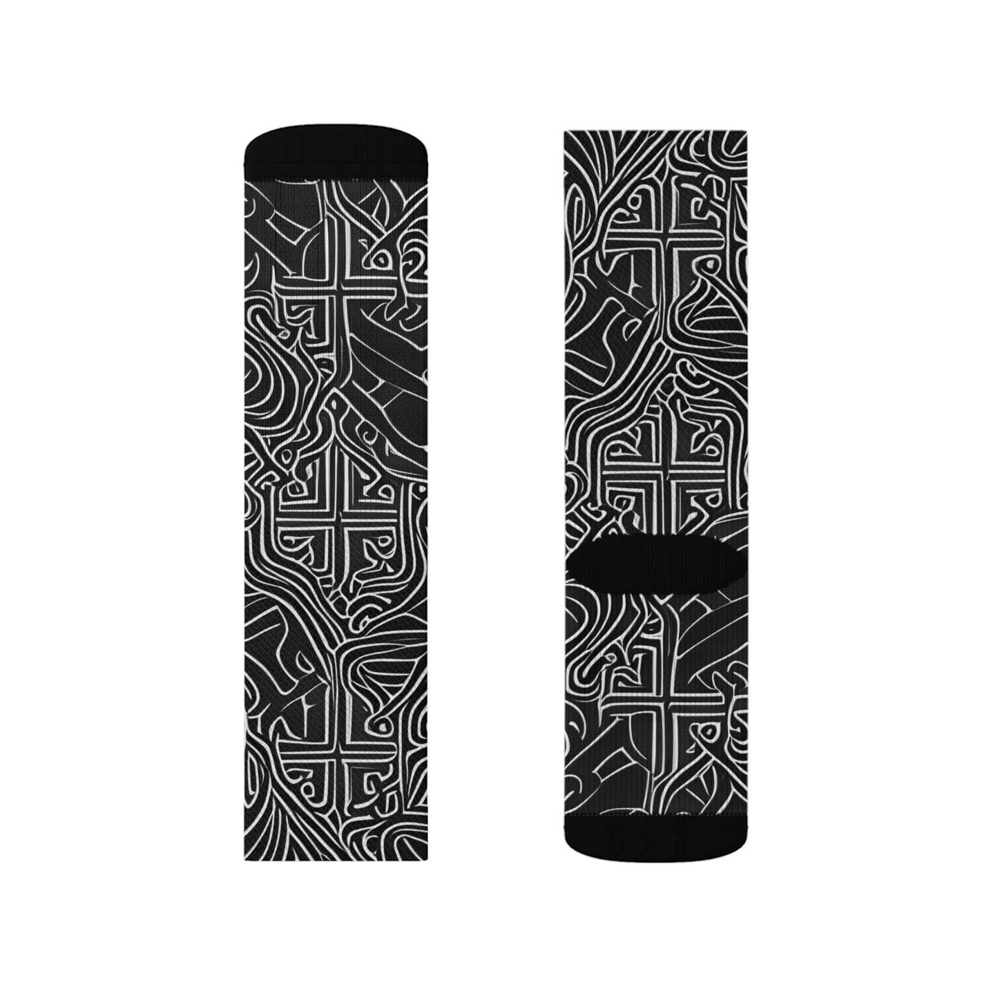 NS Dark Swirls Socks