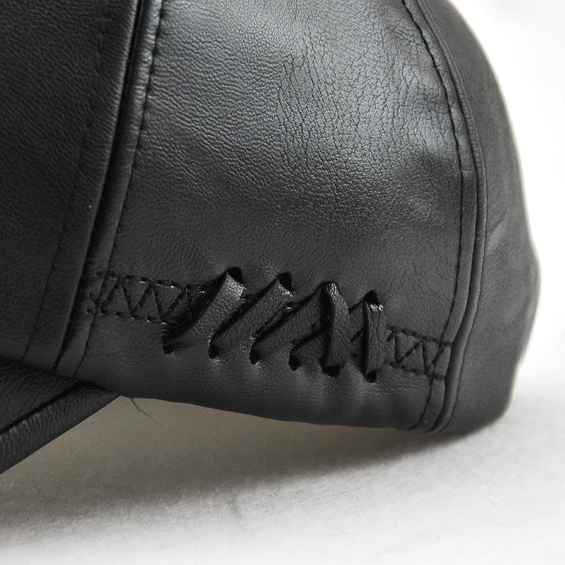 NS Side Stitch Leather Cap