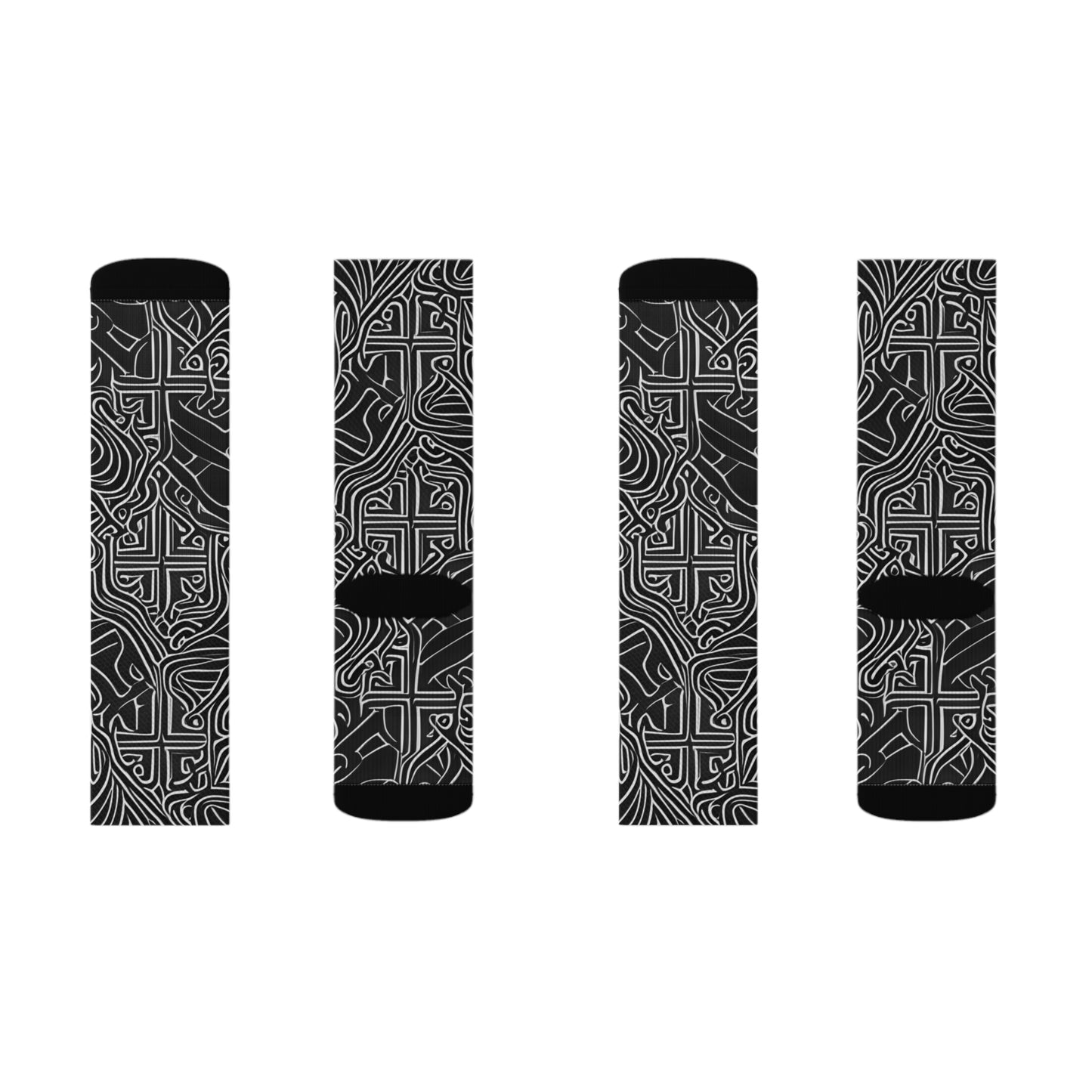 NS Dark Swirls Socks