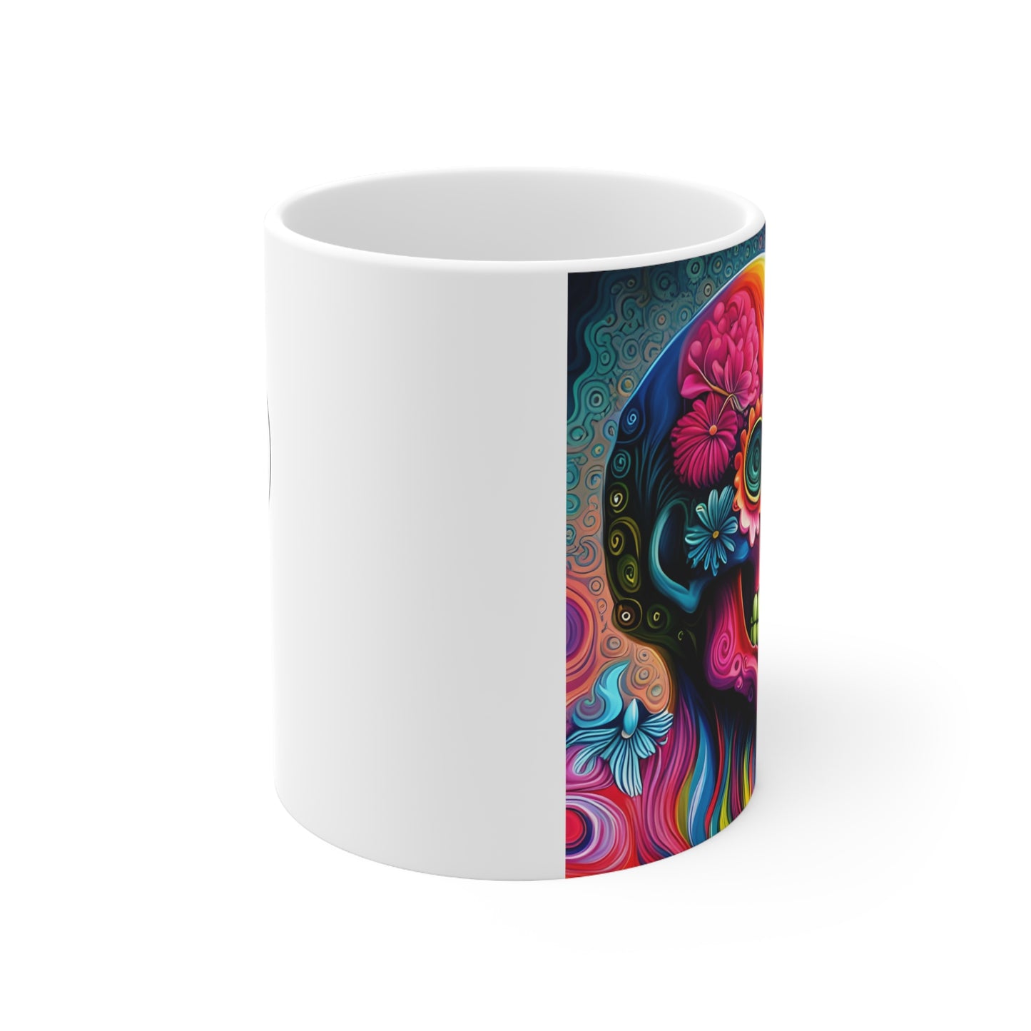 N1 Psychedelic Skull Mug