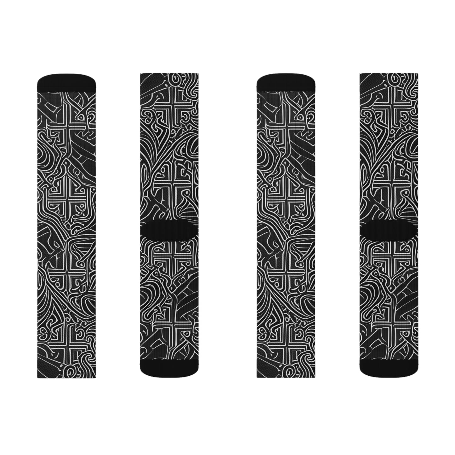 NS Dark Swirls Socks
