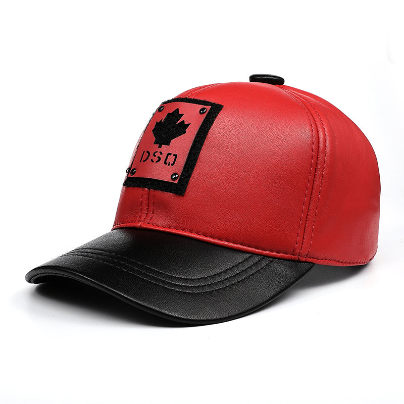 DSQ Canuck Leather Cap