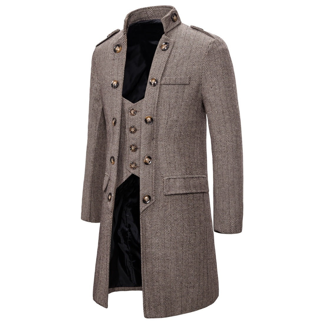 NS Herringbone Overcoat