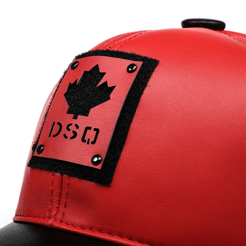 DSQ Canuck Leather Cap