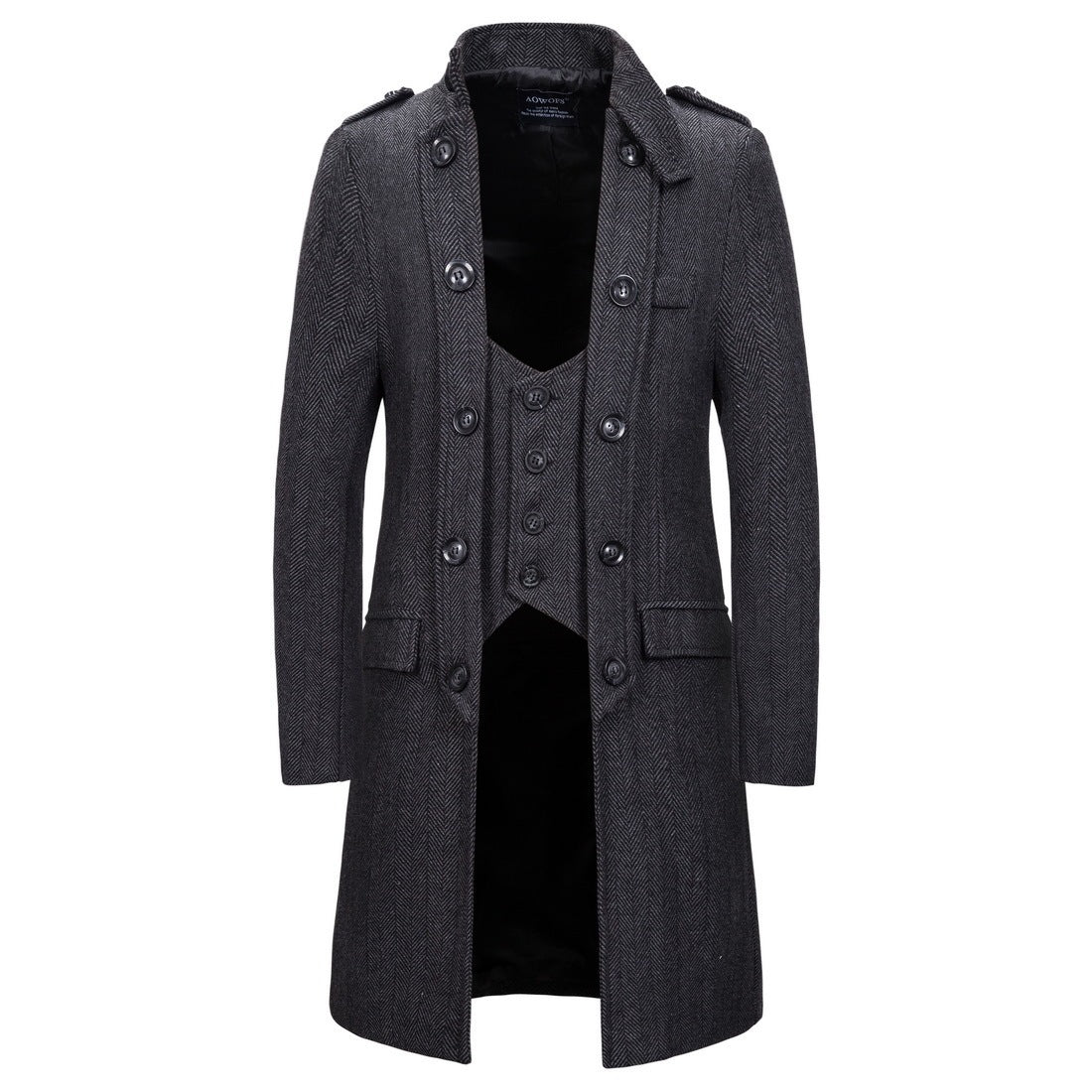 NS Herringbone Overcoat