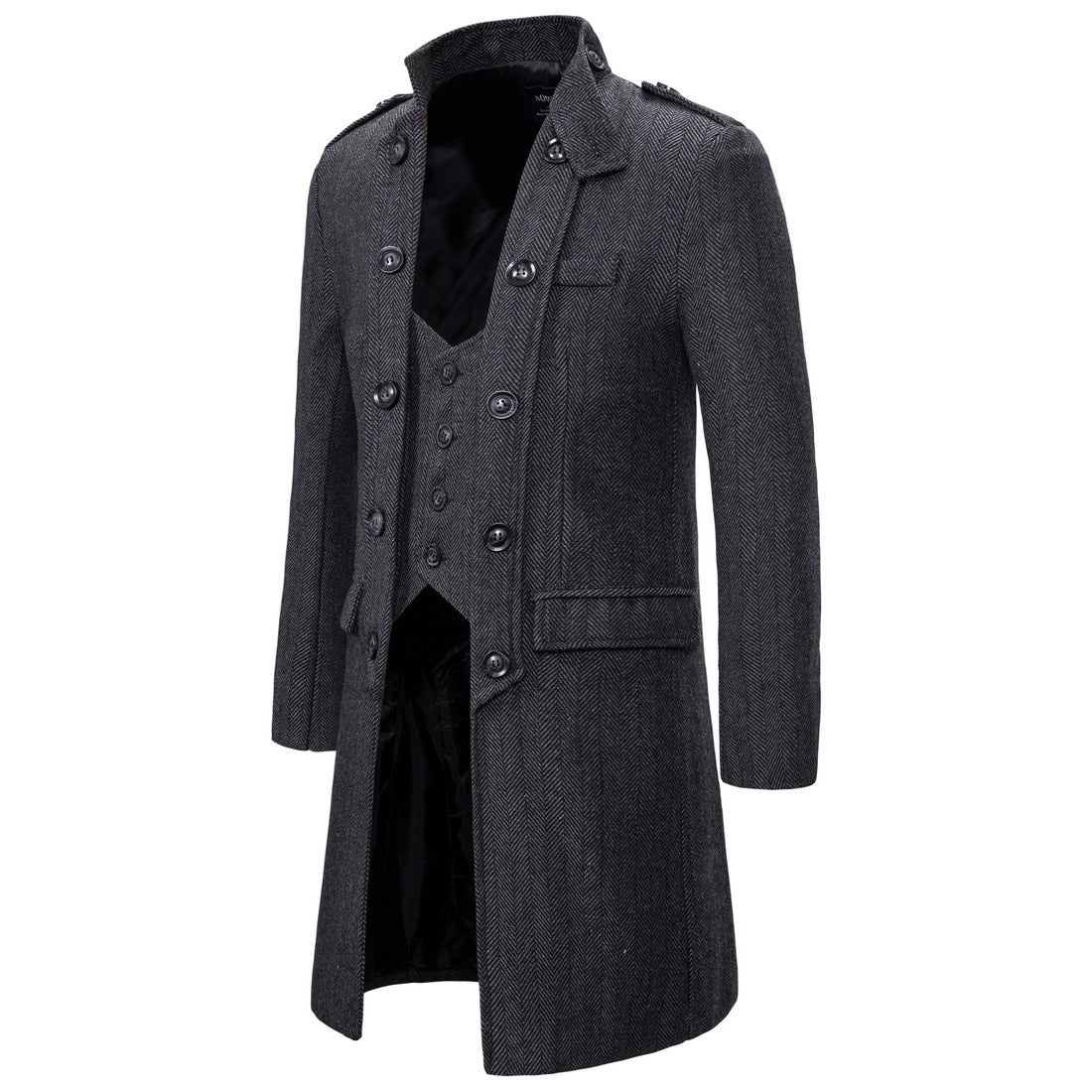 NS Herringbone Overcoat
