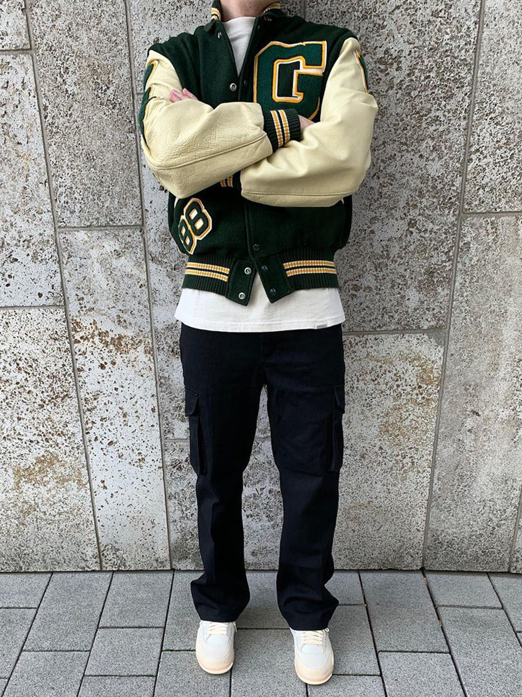 NS Varsity Green Jacket