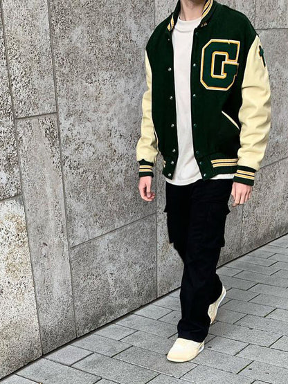 NS Varsity Green Jacket