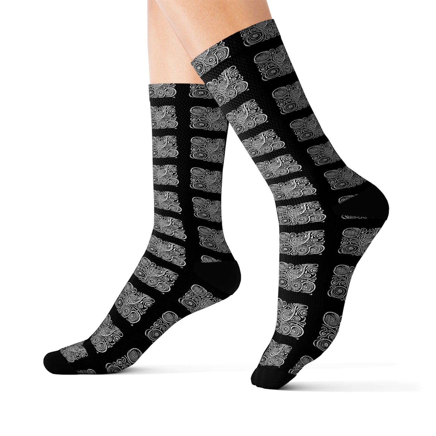 NS Swirl Block Socks