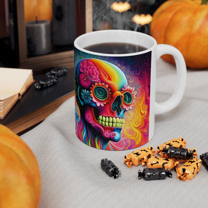 N1 Psychedelic Skull Mug