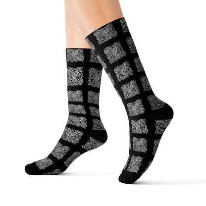 NS Swirl Block Socks